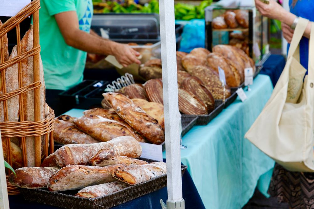 Farmer's Market Bread Stand